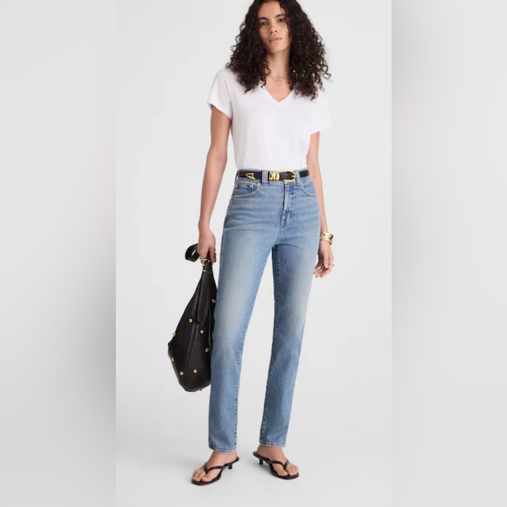 Madewell The Perfect Vintage Straight Jeans Size 32 Light Wash Denim